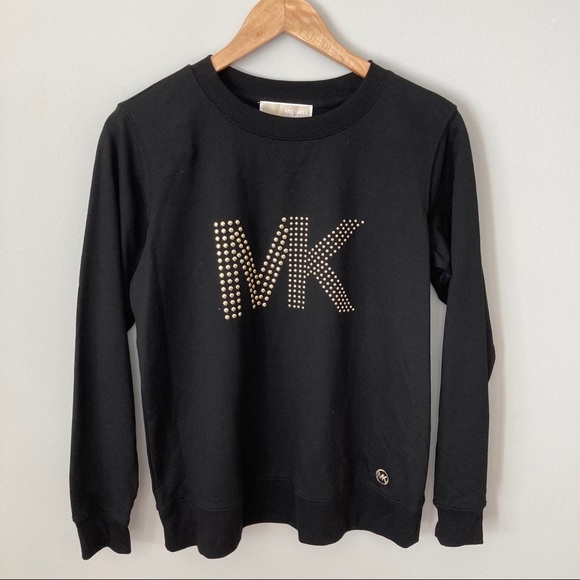 NWT Michael Kors Long Sleeve Black Top Small - Picture 4 of 10